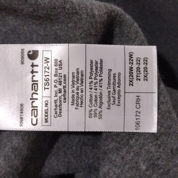 Carhartt Men's Dark Gray Hoodie Sweater - Picture 8 of 9